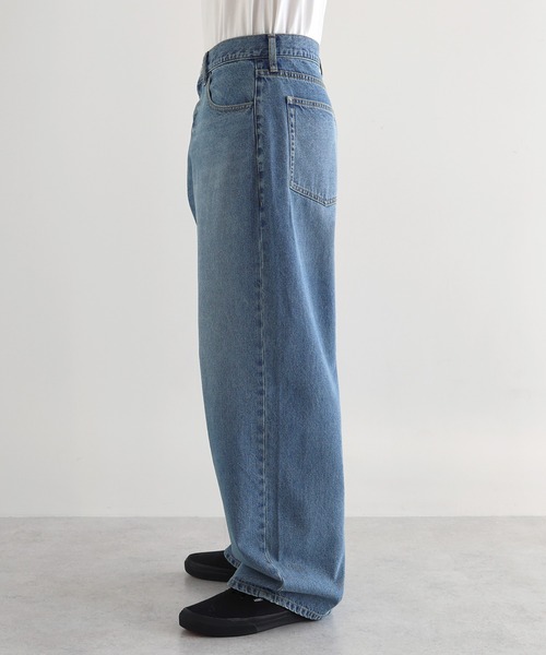 「ANME」 デニムパンツ L オフホワイト レディース_画像7