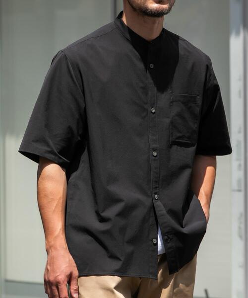 「URBAN RESEARCH ROSSO MEN」 半袖シャツ SMALL ネイビー メンズ_画像2