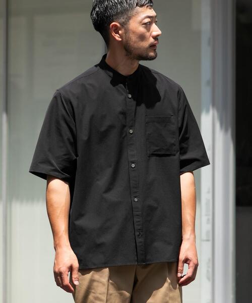 「URBAN RESEARCH ROSSO MEN」 半袖シャツ SMALL ネイビー メンズ_画像3