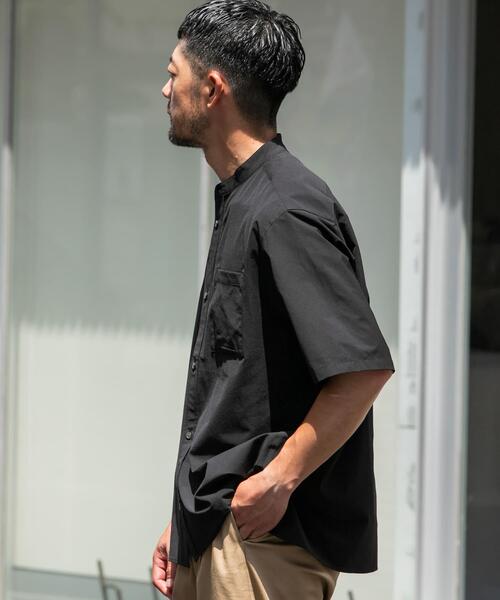 「URBAN RESEARCH ROSSO MEN」 半袖シャツ SMALL ネイビー メンズ_画像4