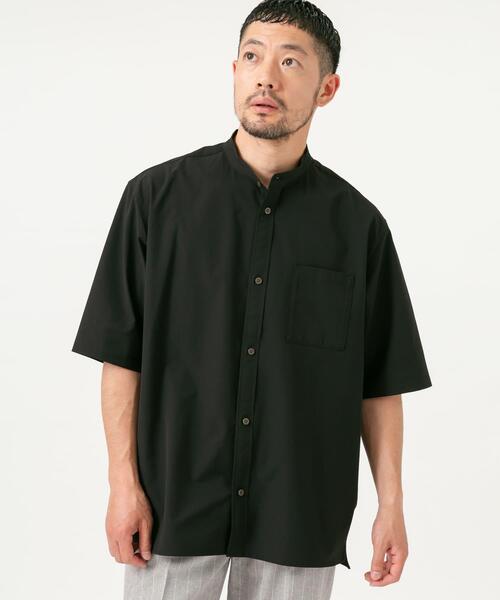 「URBAN RESEARCH ROSSO MEN」 半袖シャツ SMALL ネイビー メンズ_画像9