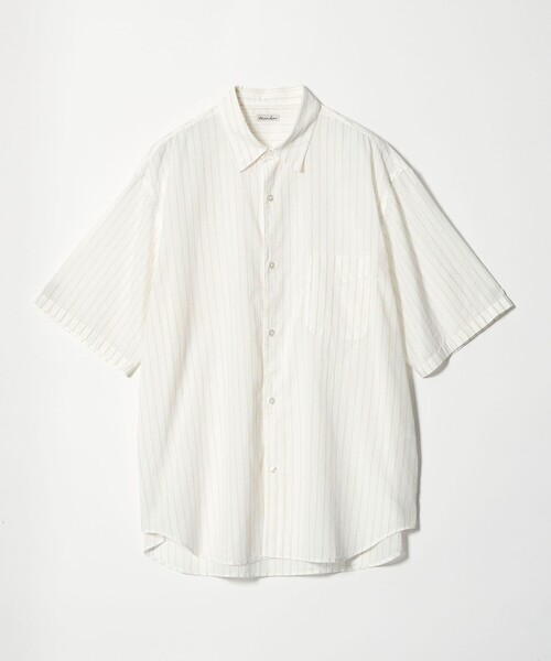 STEVEN ALAN（スティーブンアラン） シャツ 半袖 AKIHA ストライプ