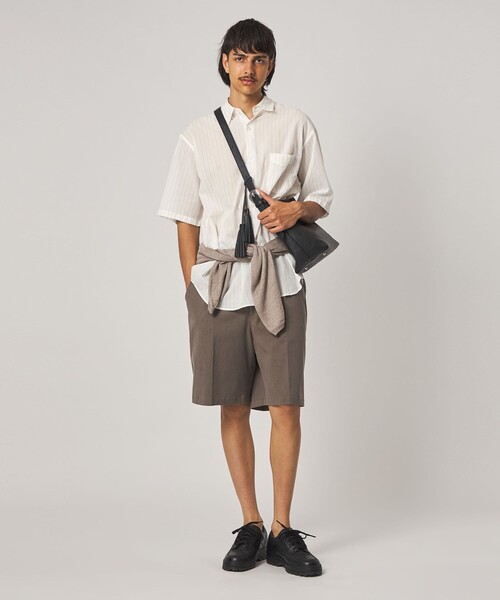 STEVEN ALAN（スティーブンアラン） シャツ 半袖 AKIHA ストライプ
