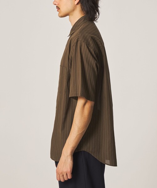 STEVEN ALAN（スティーブンアラン） シャツ 半袖 AKIHA ストライプ