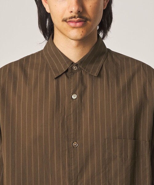 STEVEN ALAN（スティーブンアラン） シャツ 半袖 AKIHA ストライプ