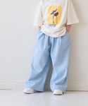 ワイドパンツ パンツ デニムイージーパンツ 6...の詳細画像4