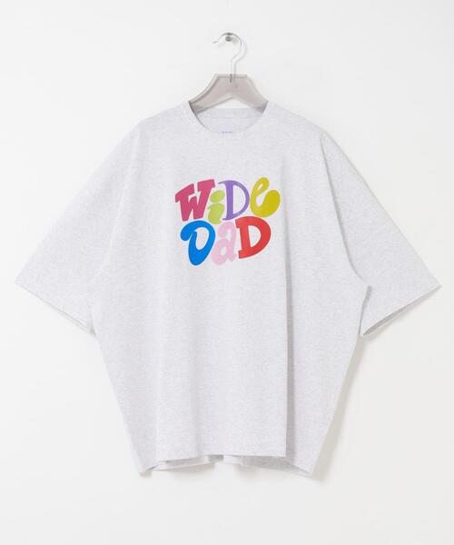 Wide Dad tシャツ Wide Dad GRAPHIC T-SHIRTS WITH HATCH メンズ