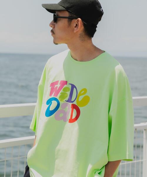 Wide Dad tシャツ Wide Dad GRAPHIC T-SHIRTS WITH HATCH メンズ