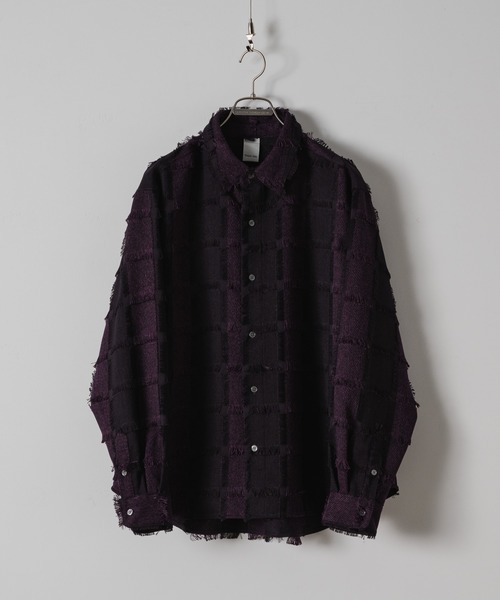 「Casper John」 長袖シャツ MEDIUM ネイビー メンズ_画像2