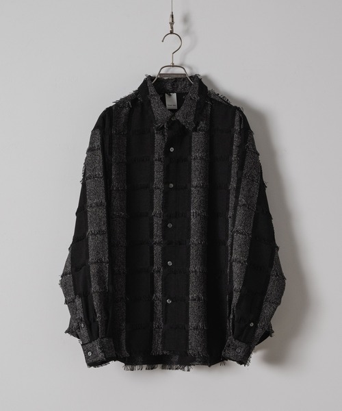 「Casper John」 長袖シャツ MEDIUM ネイビー メンズ_画像6