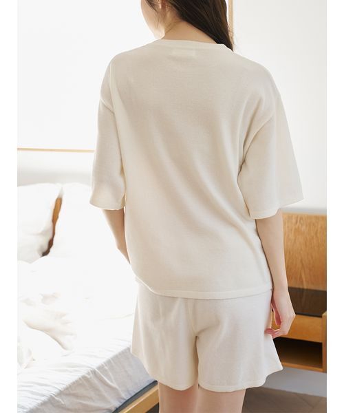 SNIDEL HOME パジャマ ルームウェア ビジュードーナッツニットプル