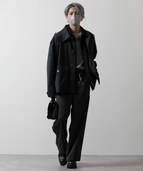 「CLEL」 長袖シャツ X-SMALL チャコールグレー メンズ_画像9
