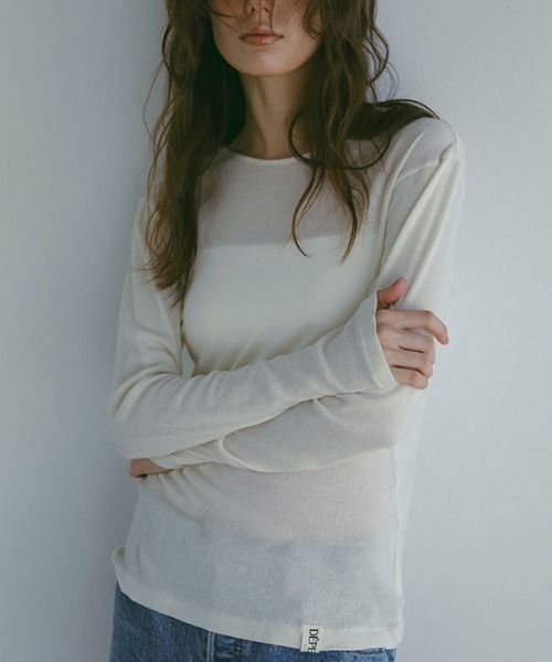 「ETRE TOKYO」 「DEPENDRE」長袖カットソー FREE アイボリー レディース_画像2