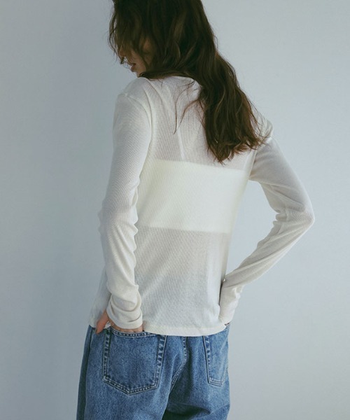「ETRE TOKYO」 「DEPENDRE」長袖カットソー FREE アイボリー レディース_画像3