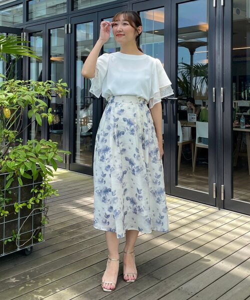 「couture brooch」 半袖ブラウス 38 イエロー レディース_画像7
