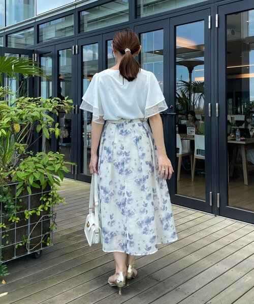 「couture brooch」 半袖ブラウス 38 イエロー レディース_画像9