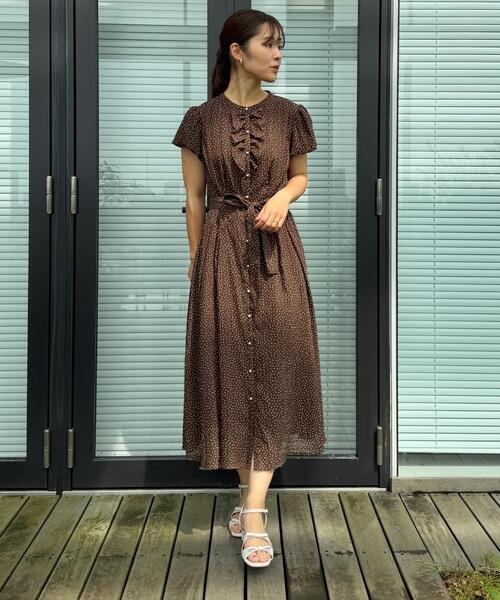 Couture Brooch（クチュール ブローチ） ワンピース 夏 半袖 「洗える 
