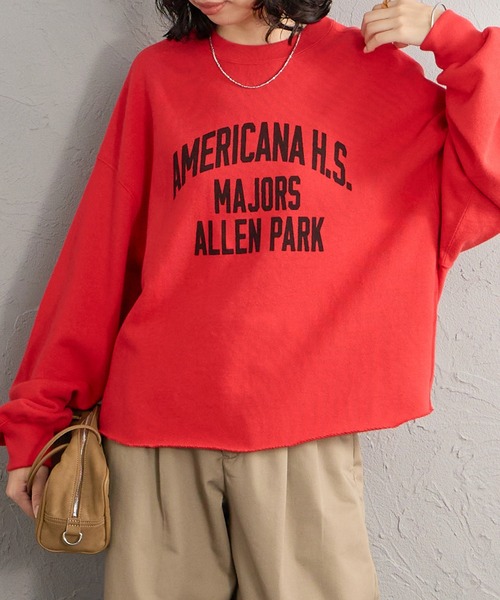 AMERICANA（アメリカーナ） トレーナー スウェット 別注 カレッジロゴ
