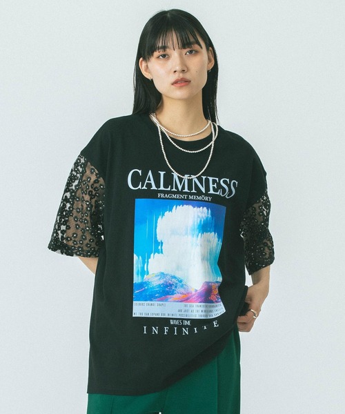 「OKIRAKU」 ノースリーブトップス ONE SIZE ホワイト レディース_画像6