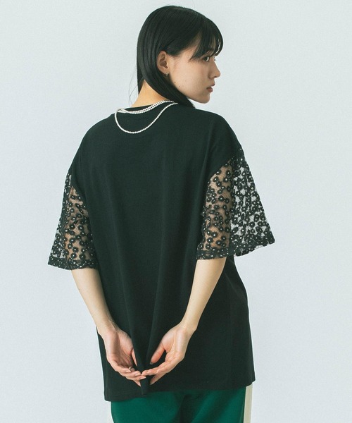 「OKIRAKU」 ノースリーブトップス ONE SIZE ホワイト レディース_画像8