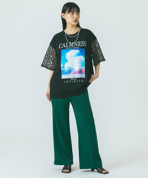 「OKIRAKU」 ノースリーブトップス ONE SIZE ホワイト レディース_画像9
