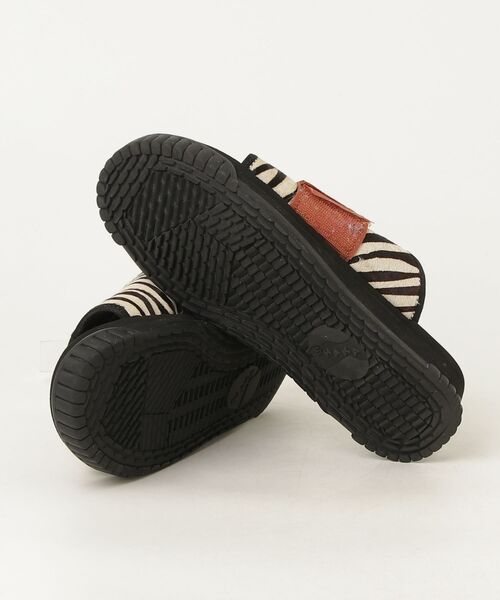 「SHAKA」 フラットサンダル 25cm ブラック レディース_画像3