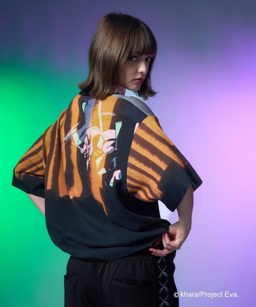セーター ニット 「新世紀エヴァンゲリオン×HARE」A.T.フィールドニットシャツ(HARE) メンズ レディース | HARE | 01