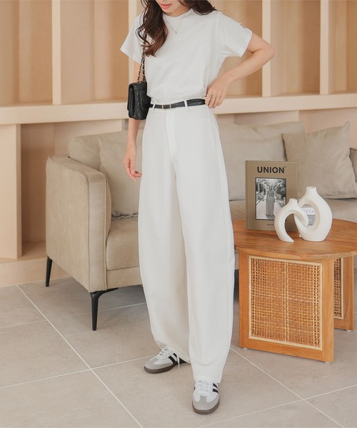 「KOBE LETTUCE」 パンツ TM ホワイト レディース_画像2