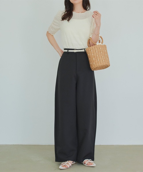 「KOBE LETTUCE」 パンツ TM ホワイト レディース_画像6