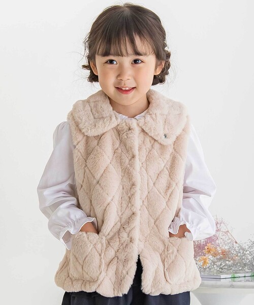 BeBe Petits Pois Vert（ベベ プチ ポワ ヴェール） ベスト 「店舗限定