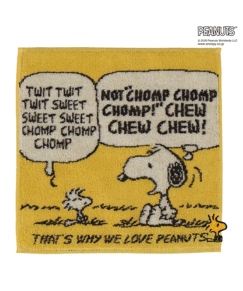 PEANUTS ハンカチ タオルハンカチ 「スヌーピー＆ウッドストック