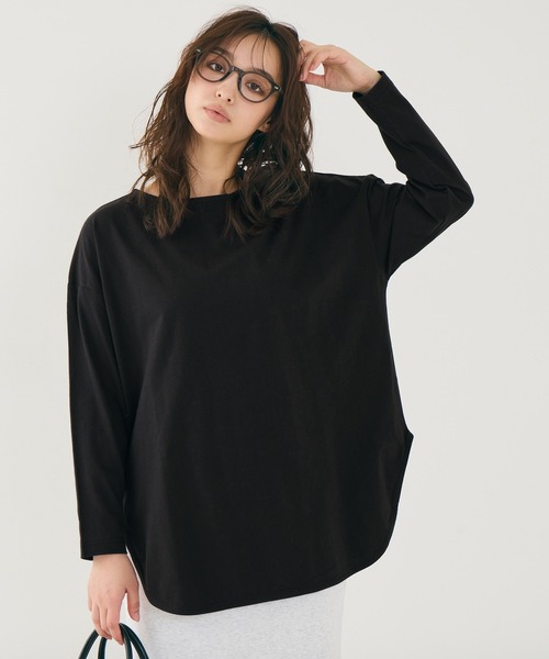 coca（コカ） tシャツ コットンサイドスリットロンT レディース