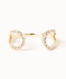 K10 con affetto ダいやリング con affetto(ファッション) 指輪 リング K10ダイヤデザイン