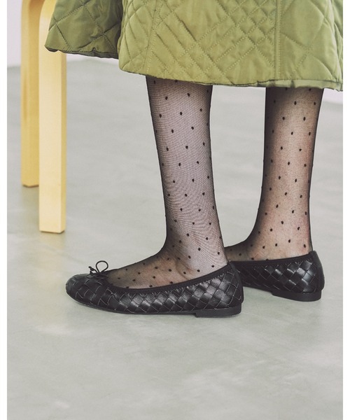 バレエシューズ パンプス ラウンドトゥ フラット シープスエード