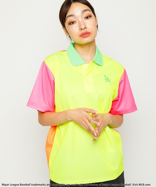 【MLB/Los Angeles Dodgers】ポリメッシュポロシャツ S BACK TO THE FIELD ポロシャツ ポロ 「MLB/Los Angeles Dodgers」ポリ