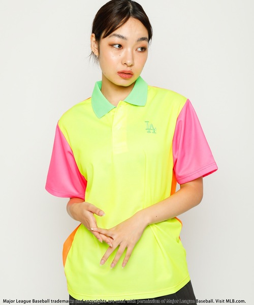 ポロシャツ ポロ 「MLB/Los Angeles Dodgers」ポリメッシュポロシャツ レディース メンズ BACK TO THE FIELD ポロシャツ ポロ 「MLB/Los Angeles Dodgers