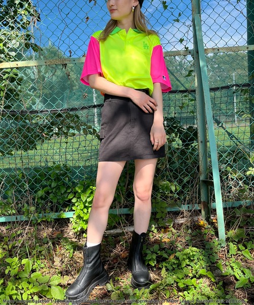 MLB/Los Angeles Dodgers】ポリメッシュポロシャツ S MLB/Los Angeles