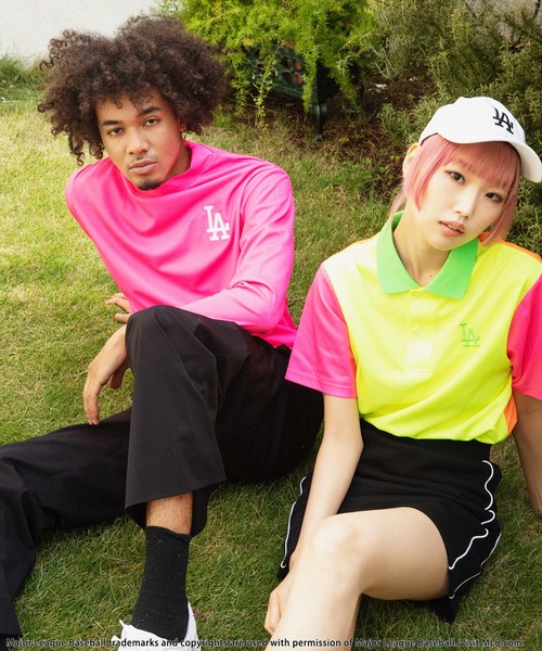 ポロシャツ ポロ 「MLB/Los Angeles Dodgers」ポリメッシュポロシャツ レディース メンズ BACK TO THE FIELD ポロシャツ ポロ 「MLB/Los Angeles Dodgers
