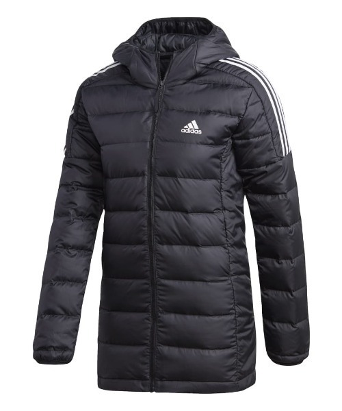 送料920円～●新品◆定価13200円◆adidas◆アディダス◆エッセンシャルズ ダウンパーカー◆黒◆L adidas パーカー アディダス エッセンシャルズ ダウンパーカー