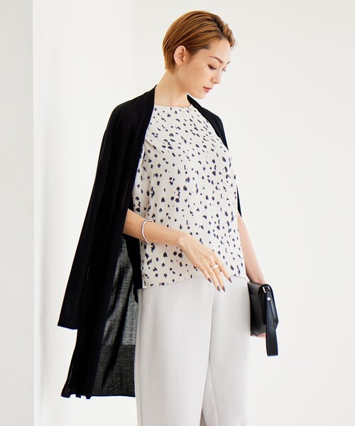 ☆【美品】ICBロングカーディガン☆ ICB（アイシービー） カーディガン 「接触冷感・洗える」PINION ロング