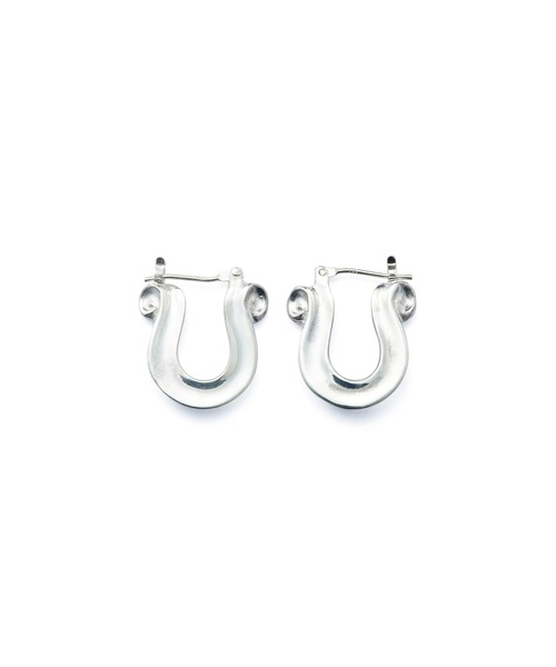 珍しい HORSE RIBBON LETTER ピアス CRIMIE SHOE PIERCE SILVER アクセサリー