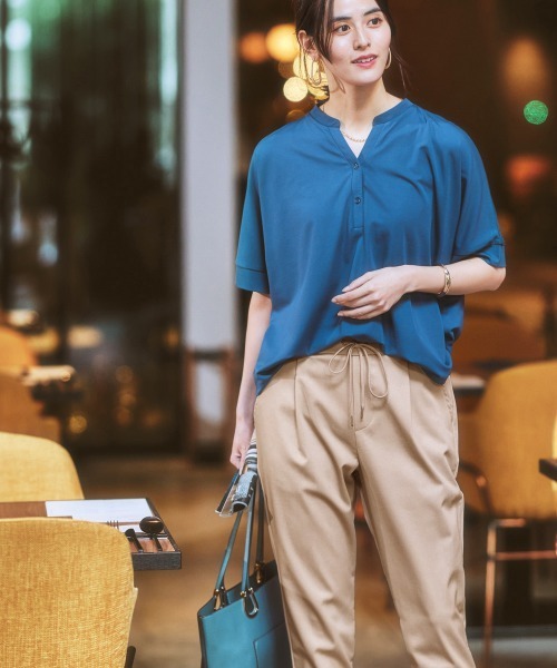 7days Life Styling パンツ サラサラ裏メッシュ綿混ストレッチ