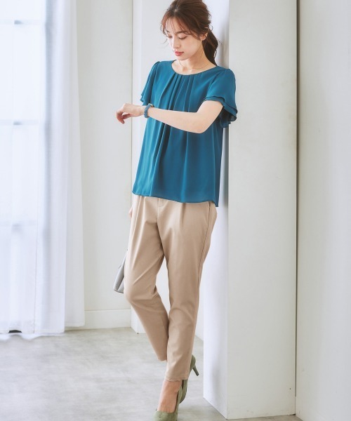 7days Life Styling パンツ サラサラ裏メッシュ綿混ストレッチ