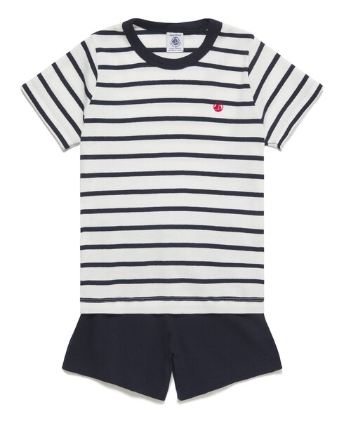 PETIT BATEAU（プチバトー） パジャマ マリニエール半袖パジャマ