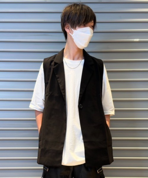 NOVESSEL ベスト ジレ 「NOVESSEL/ノベセル」ベルトデザインベスト