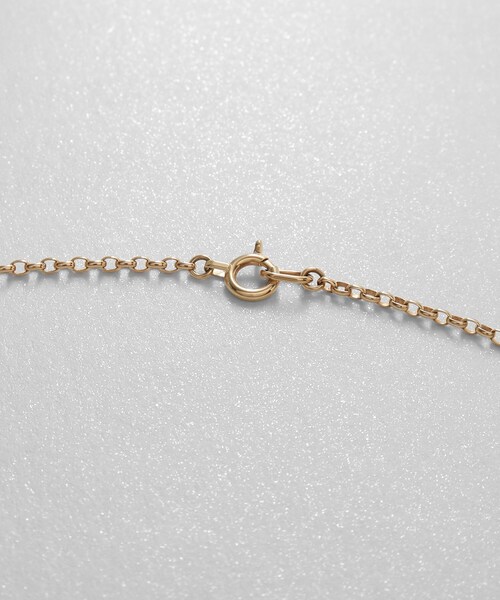 ネックレス K10中空リングモチーフ ネックレス レディースの画像