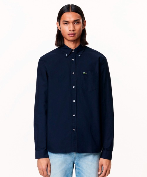 LACOSTE シャツ オックスフォードボタンダウンシャツ メンズ