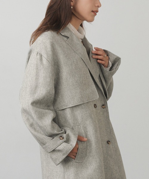 JUUN.J グレー トレンチコート ストレッチトレンチコート グレー MAJI【AOKI公式通販】