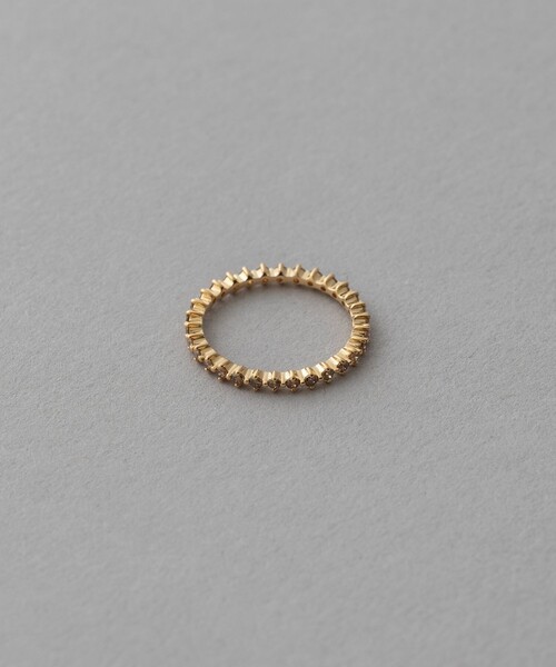 ete bijoux 指輪 リング 「プレイリング」 K18YG ブラウン