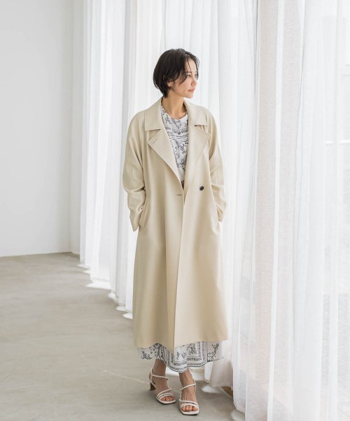 LAUTREAMONT アウター 防シワスプリングコート「速乾/紫外線防止 